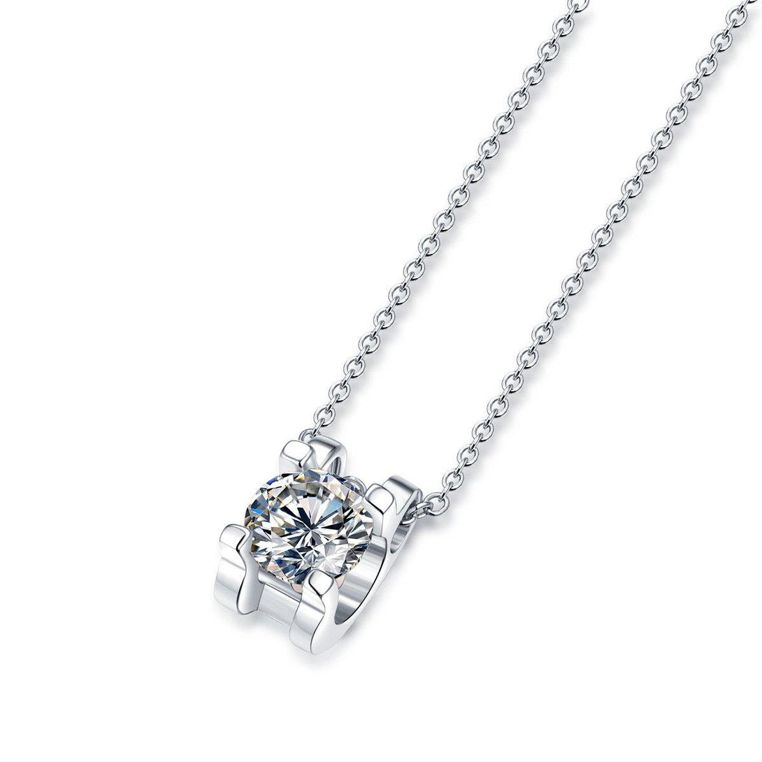 Moissanite Series Beautiful Mood Sterling Silver Necklace - ReadYourHeart,RNW-T04A,RNW-T04D