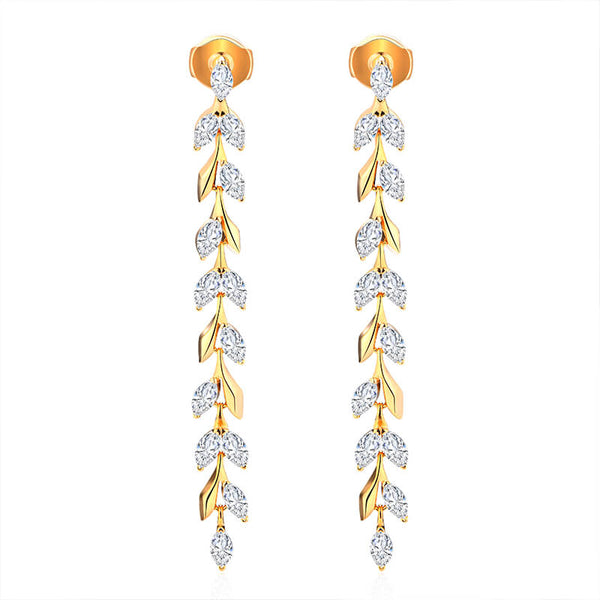 Marquise Sapphire Wheat Drop Earrings In Sterling Silver - ReadYourHeart