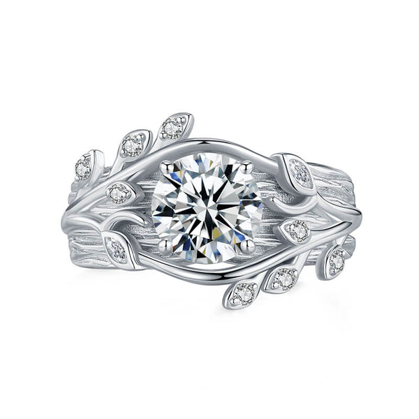 Nature-Inspired Forest Whisper Moissanite Engagement Ring FA1C939,RRL-FA1C939-1,RRL-FA1C939-2,RRL-FA1C939-3