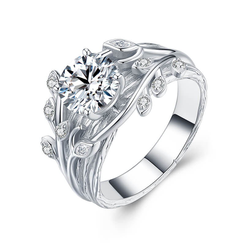 Nature-Inspired Forest Whisper Moissanite Engagement Ring FA1C939,RRL-FA1C939-1,RRL-FA1C939-2,RRL-FA1C939-3