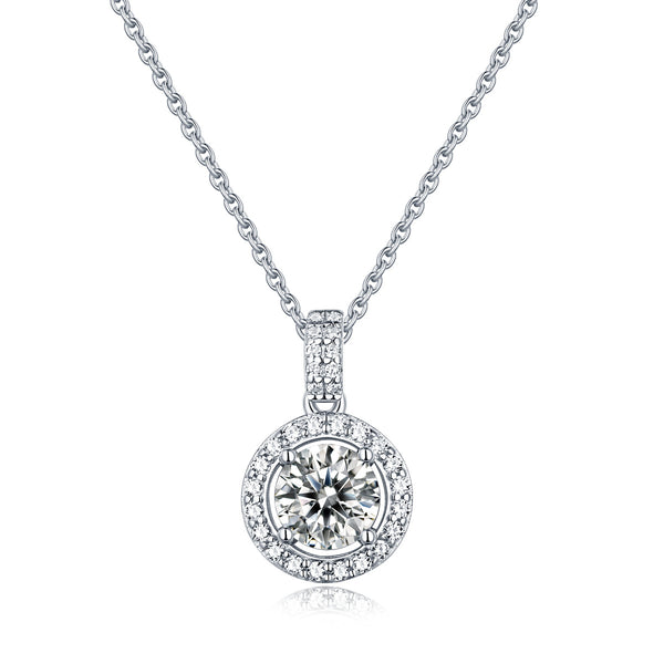 Moissanite Series Dreams Come True Sterling Silver Necklace - ReadYourHeart