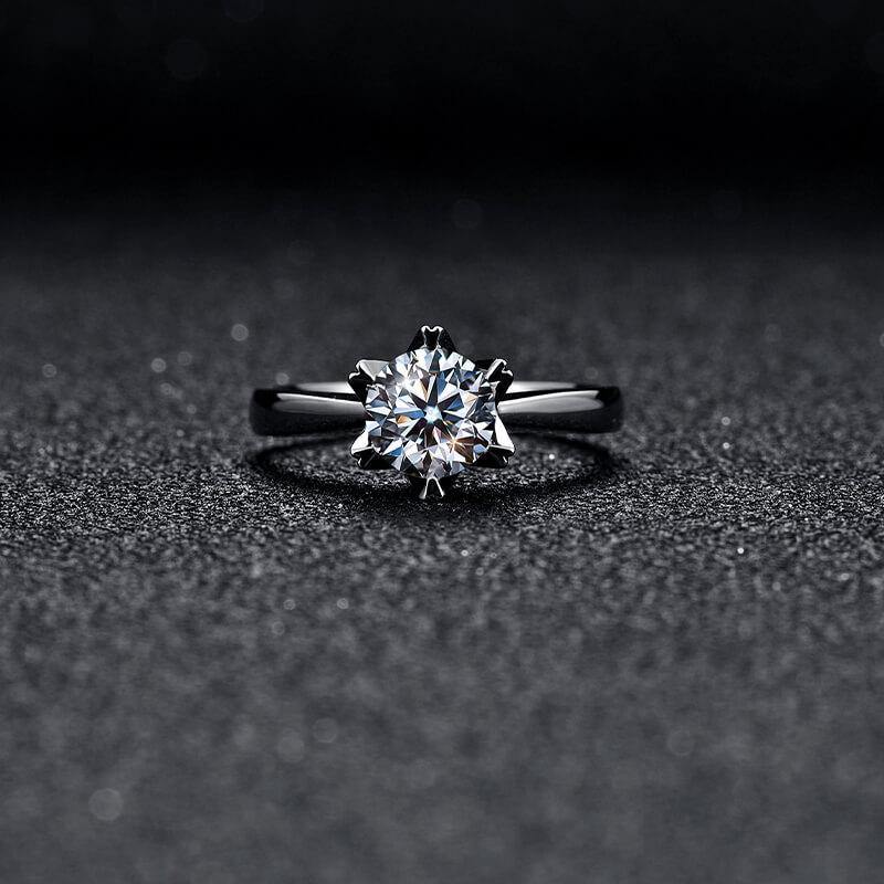 Heart Arrows Cut Moissanite Sterling Silver Ring - ReadYourHeart,RRL-LTR19081218