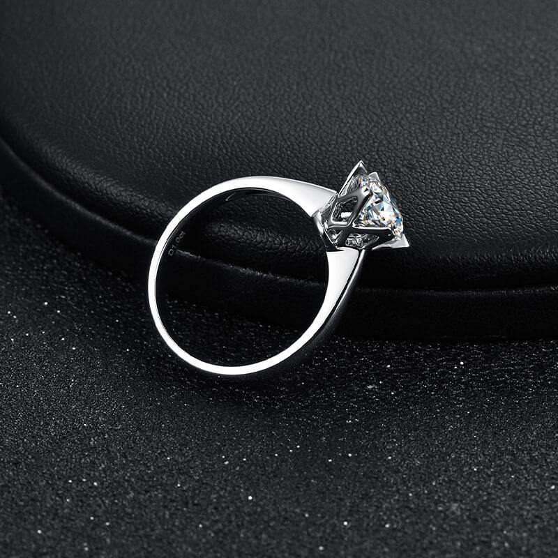 Heart Arrows Cut Moissanite Sterling Silver Ring - ReadYourHeart,RRL-LTR19081218