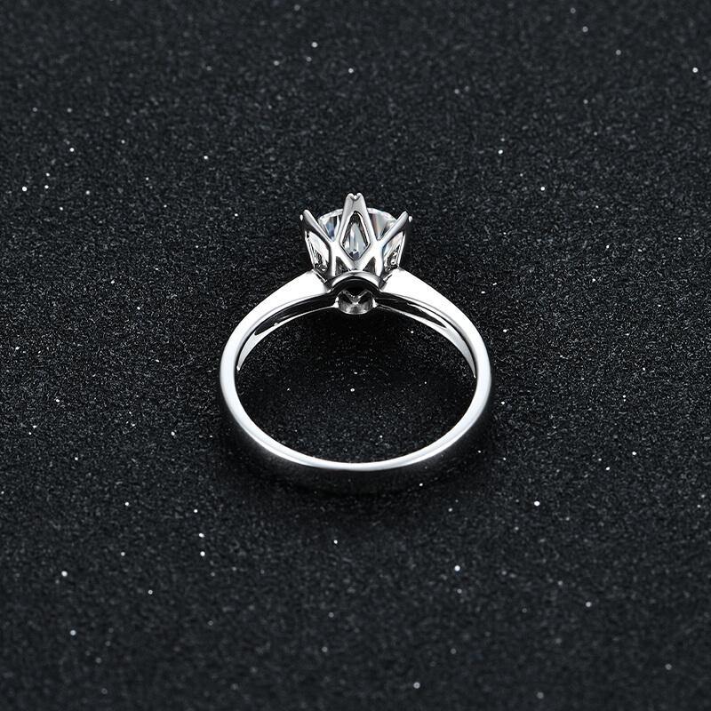 Heart Arrows Cut Moissanite Sterling Silver Ring - ReadYourHeart,RRL-LTR19081218
