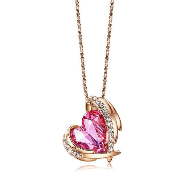 Angel Swarovski Crystal Necklace - ReadYourHeart