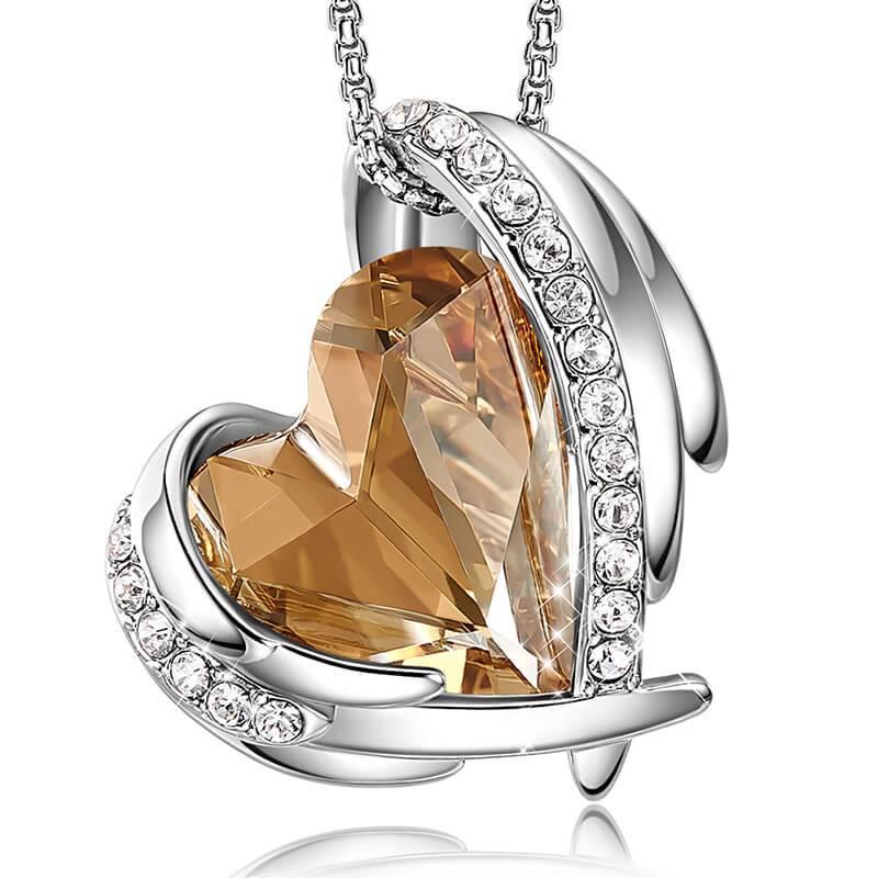 Angel Swarovski Crystal Necklace - ReadYourHeart