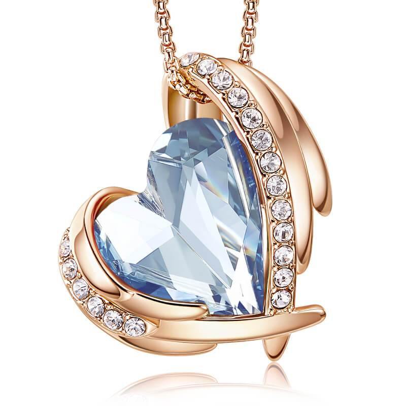 Angel Swarovski Crystal Necklace - ReadYourHeart