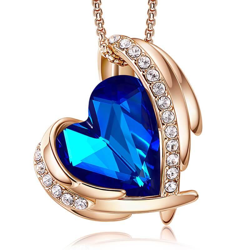 Angel Swarovski Crystal Necklace - ReadYourHeart,RNX-10024