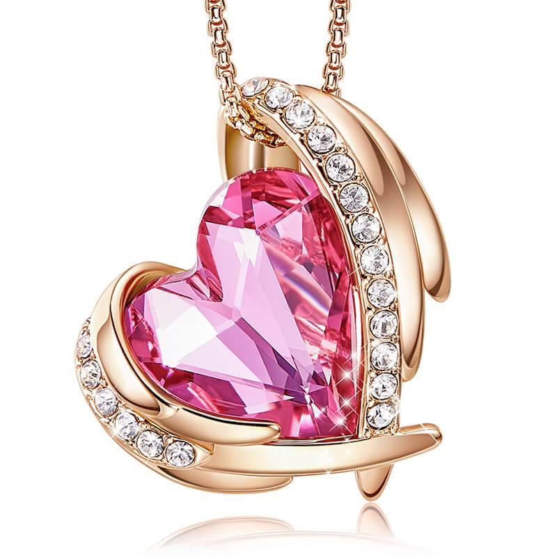 Angel Swarovski Crystal Necklace - ReadYourHeart,RNX-10024