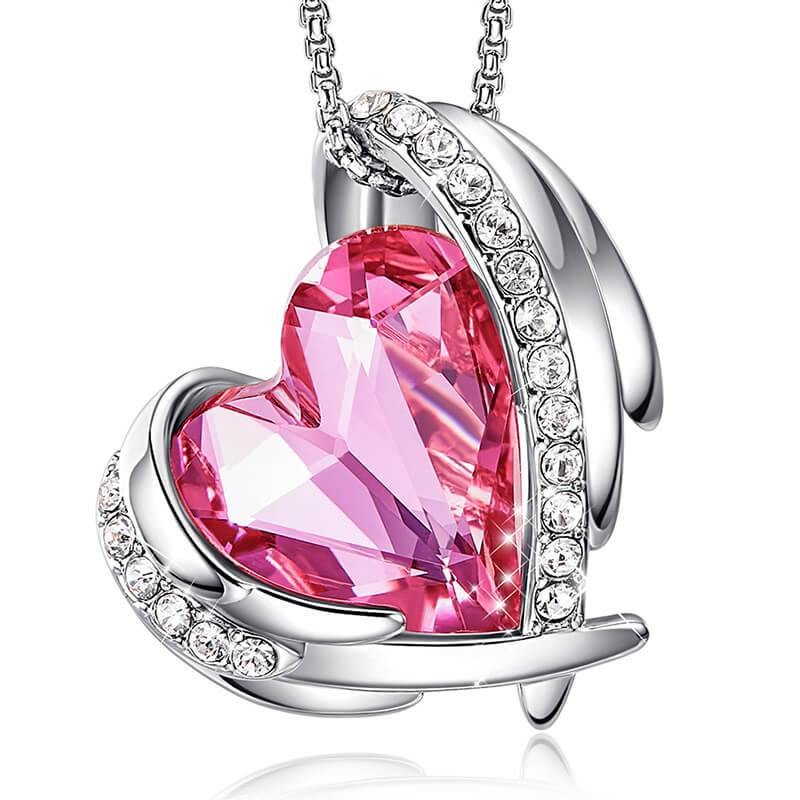 Angel Swarovski Crystal Necklace - ReadYourHeart,RNX-10024
