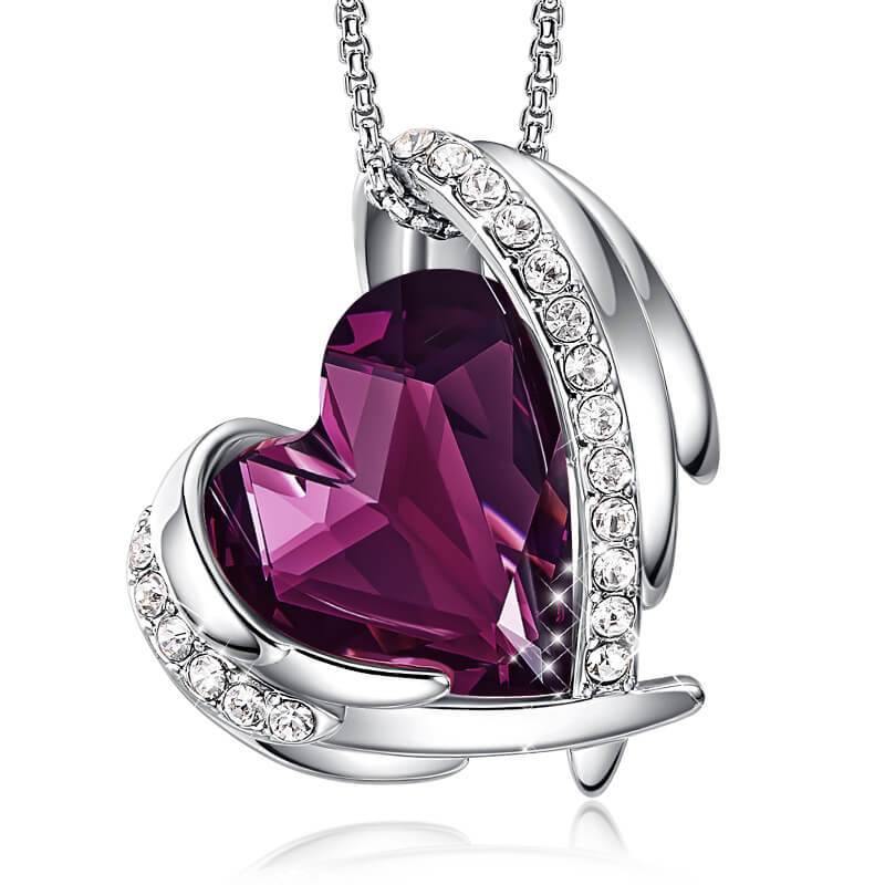 Angel Swarovski Crystal Necklace - ReadYourHeart,RNX-10024