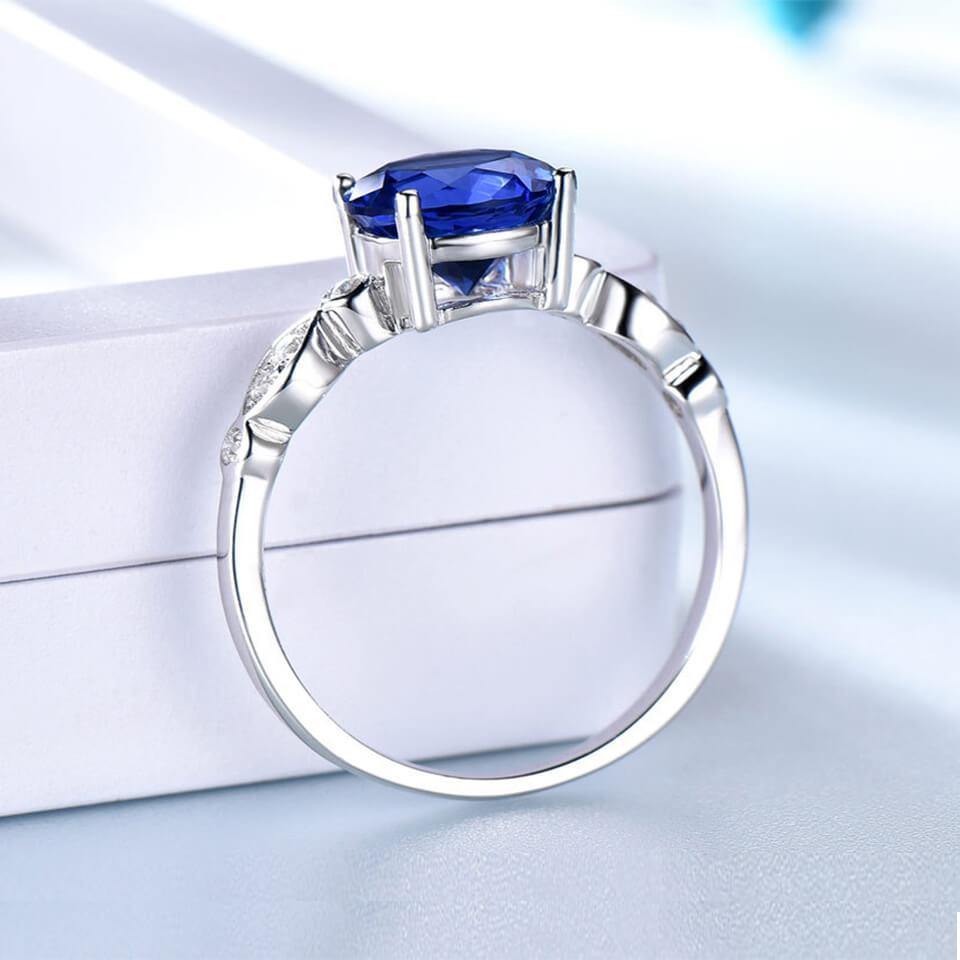 Birthstone Four Paws Sterling Silver Ring - ReadYourHeart,RRX-10055