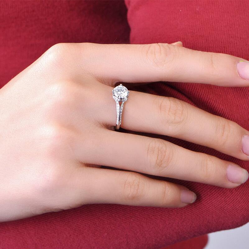 D color moissanite 18K gold luxury flower bud wedding band Ring - ReadYourHeart,RRL-FA1C234-1,RRL-FA1C234-15,RRL-FA1C234-2,RRL-FA1C234-3