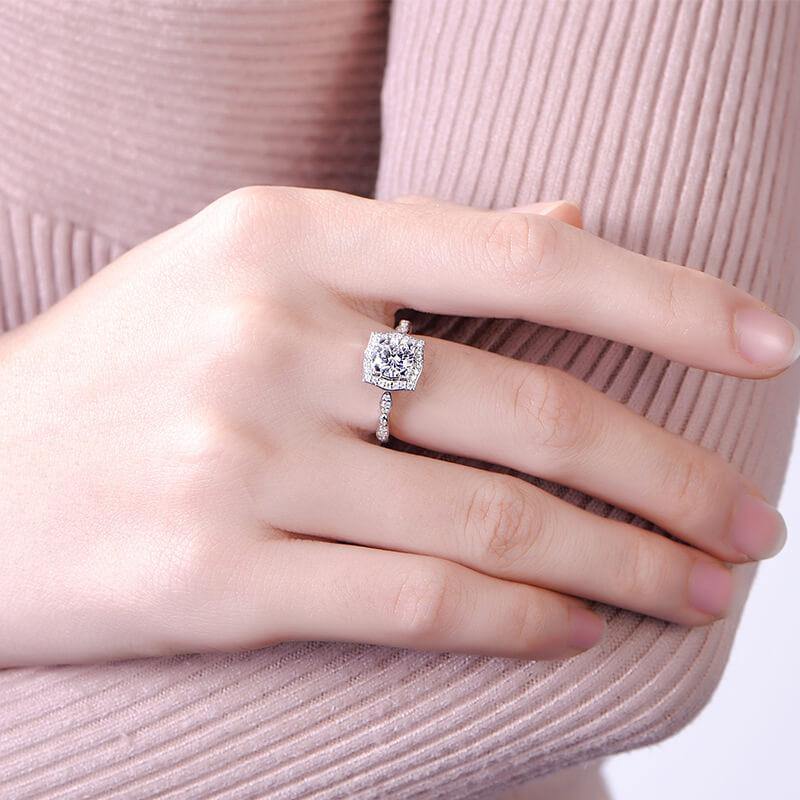 D color moissanite 18K gold luxury flower wedding band Ring - ReadYourHeart,RRL-FA1C216-1,RRL-FA1C216-15,RRL-FA1C216-2,RRL-FA1C216-3