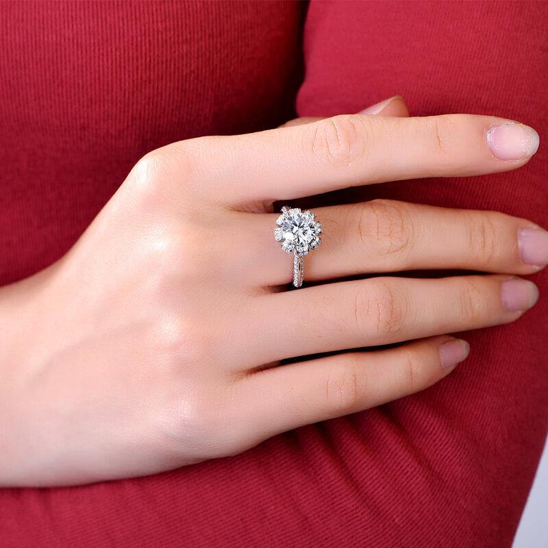 D color moissanite 18k gold luxury flower wedding band Ring - ReadYourHeart,RRL-FA1C217-1,RRL-FA1C217-15,RRL-FA1C217-2,RRL-FA1C217-3
