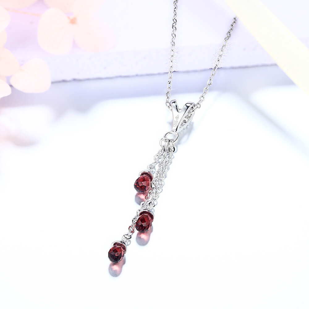Fashion Pear Olivine Sterling Silver Necklace Pendant - ReadYourHeart