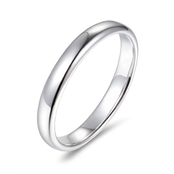 High Polished Classic Comfort Fit Wedding Band - ReadYourHeart