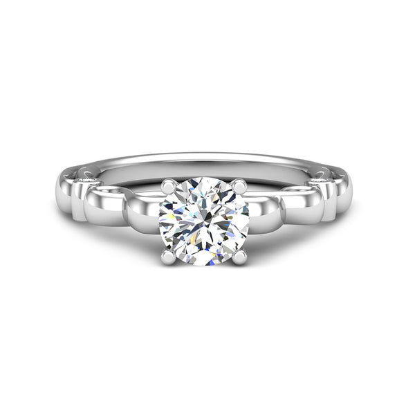 Infinity Solitaire Moissanite Engagement Ring - ReadYourHeart