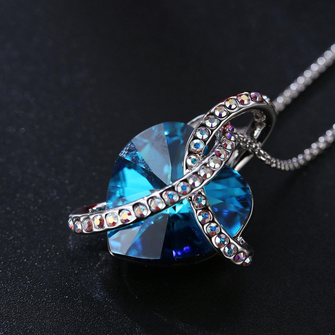 Love Crystal Necklace - ReadYourHeart,RNX-X1314,RNX-X1315