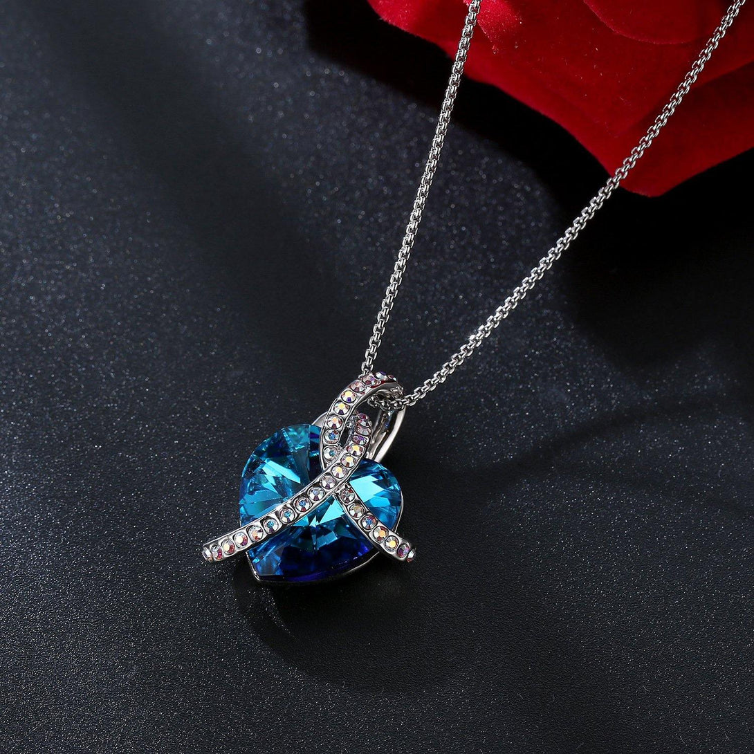 Love Crystal Necklace - ReadYourHeart,RNX-X1314,RNX-X1315