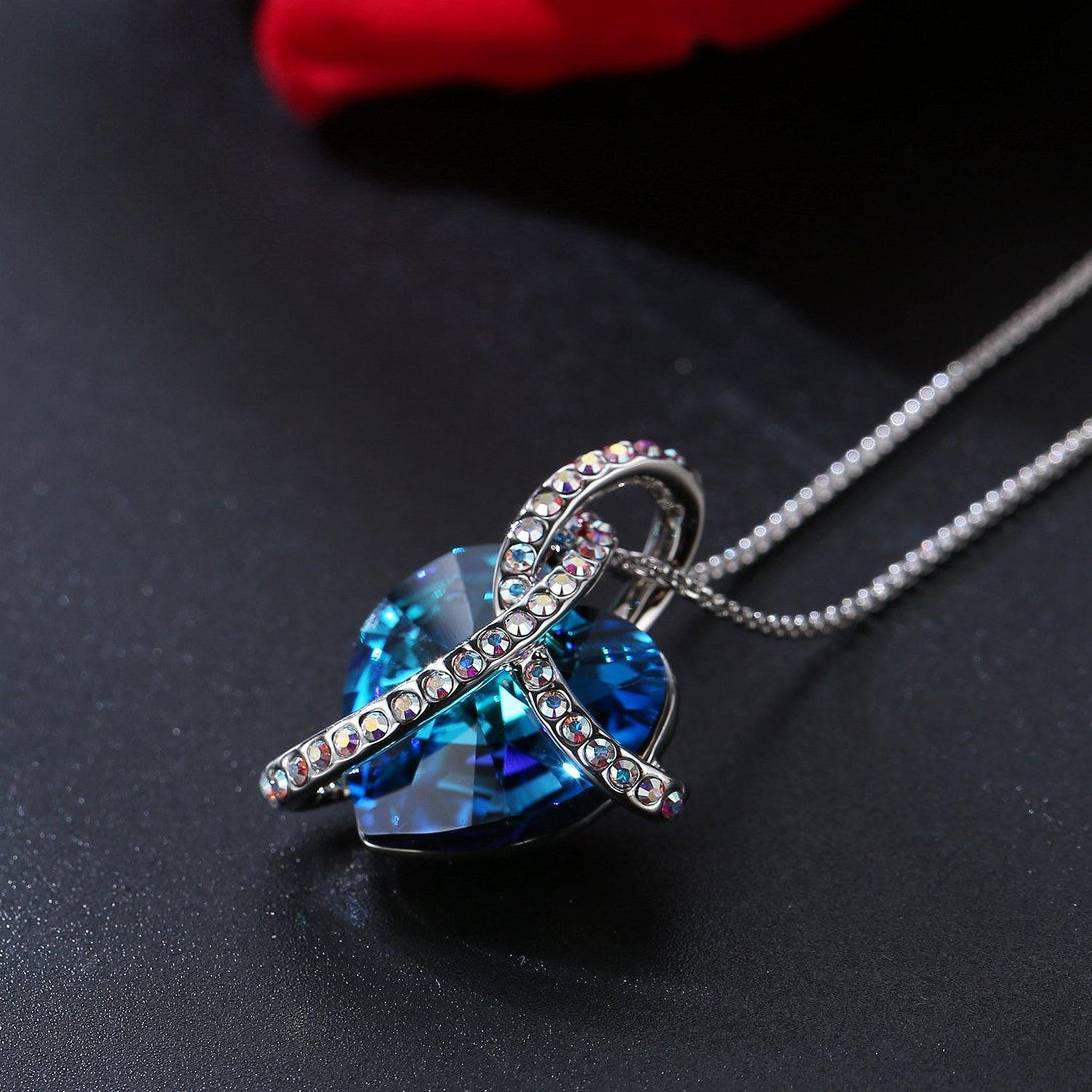 Love Crystal Necklace - ReadYourHeart,RNX-X1314,RNX-X1315