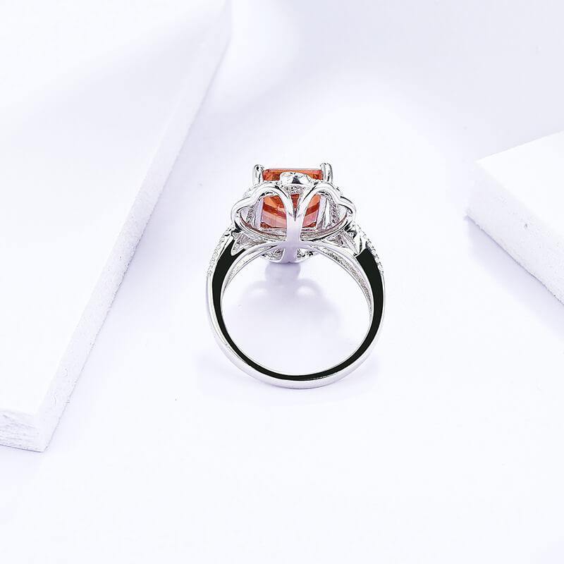 Luxury square diaspore gemstone lace sterling silver ring - ReadYourHeart,RRL-LTR19090901S-ZTN