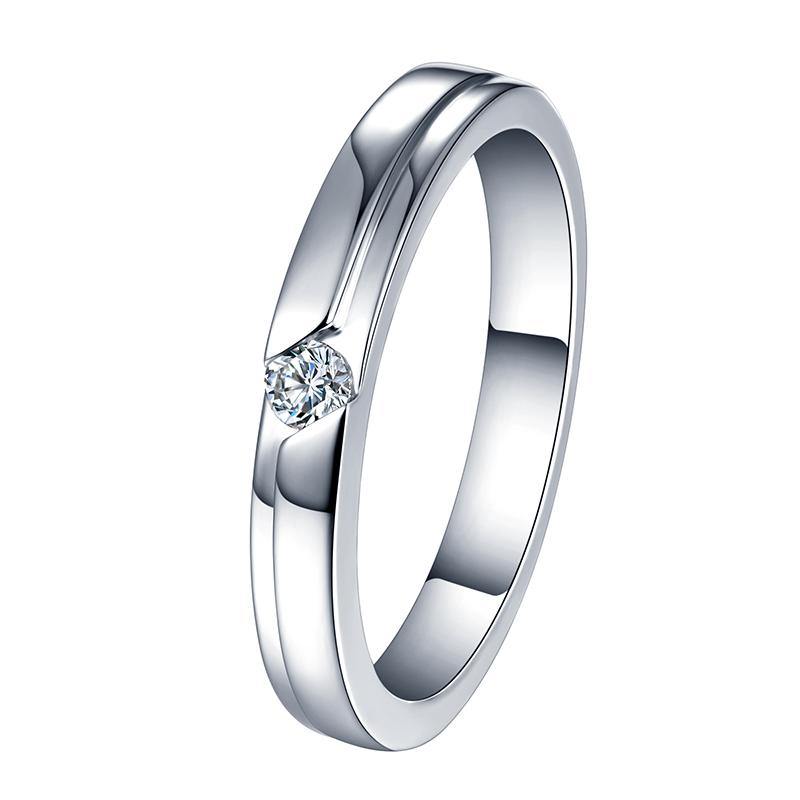 Moissanite Fashion Sterling Silver Wedding Band Ring - ReadYourHeart,RRL-LTR19092802-M,RRL-LTR19092802-W