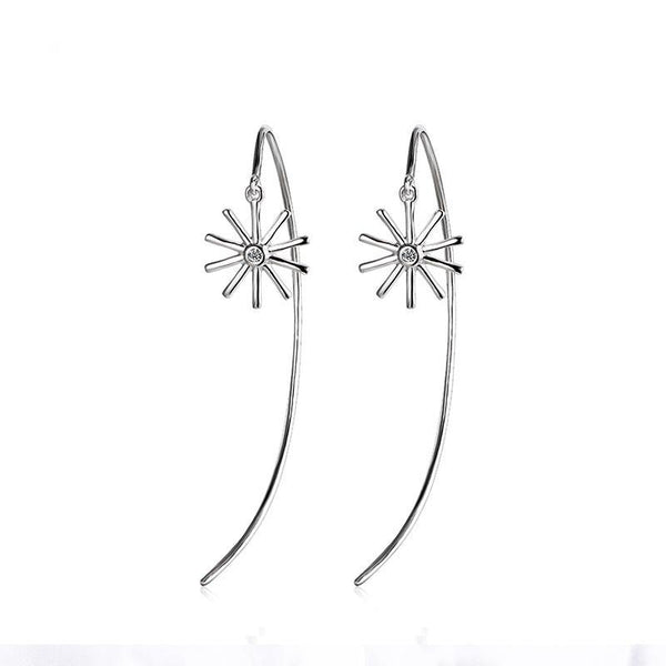 Moissanite Fashion Tassel Sterling Silver Earrings - ReadYourHeart