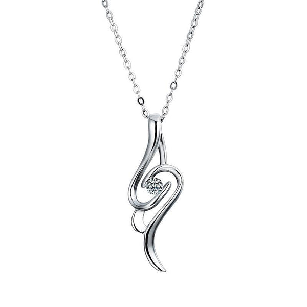 Moissanite Fashion Tassel Sterling Silver Necklace - ReadYourHeart
