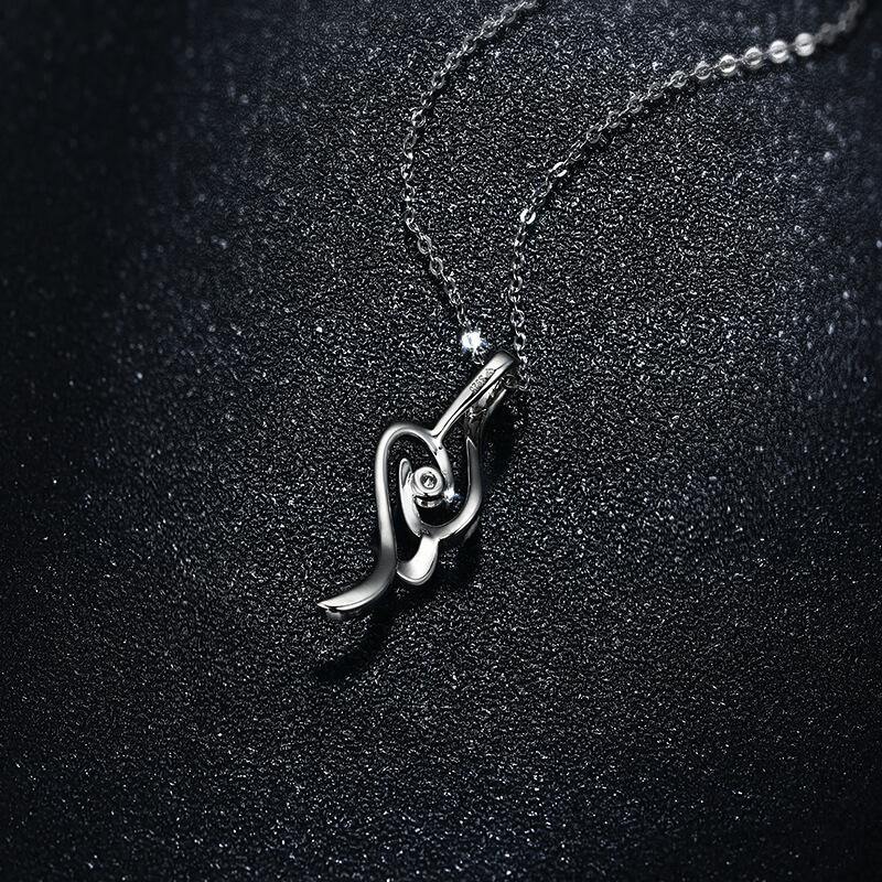 Moissanite Fashion Tassel Sterling Silver Necklace - ReadYourHeart