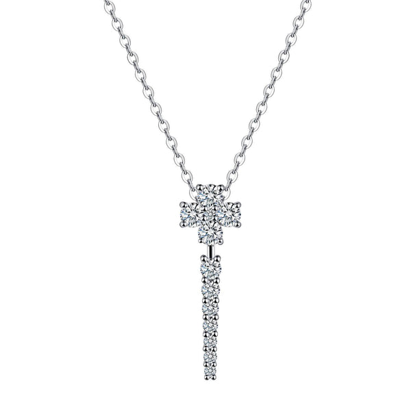 Moissanite Series Luxury Sterling Silver Necklace - ReadYourHeart