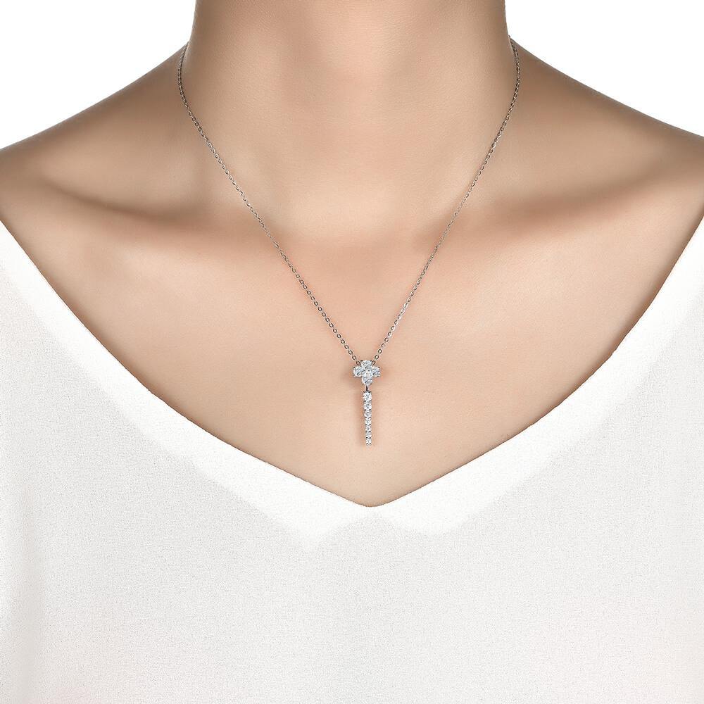 Moissanite Series Luxury Sterling Silver Necklace - ReadYourHeart