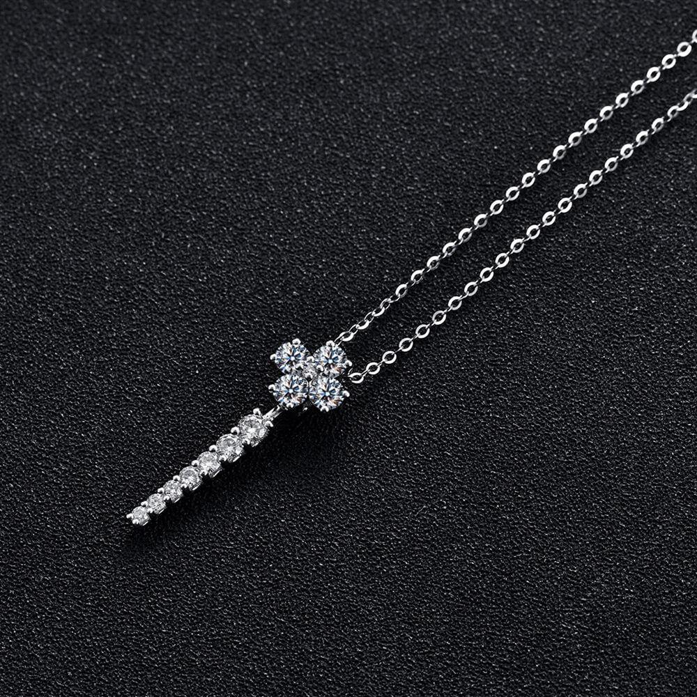 Moissanite Series Luxury Sterling Silver Necklace - ReadYourHeart