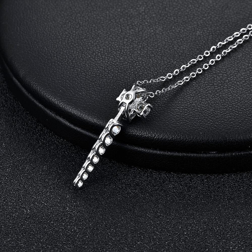 Moissanite Series Luxury Sterling Silver Necklace - ReadYourHeart