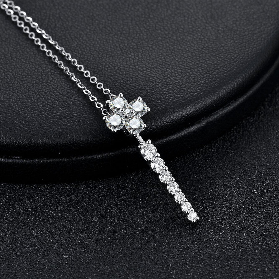 Moissanite Series Luxury Sterling Silver Necklace - ReadYourHeart
