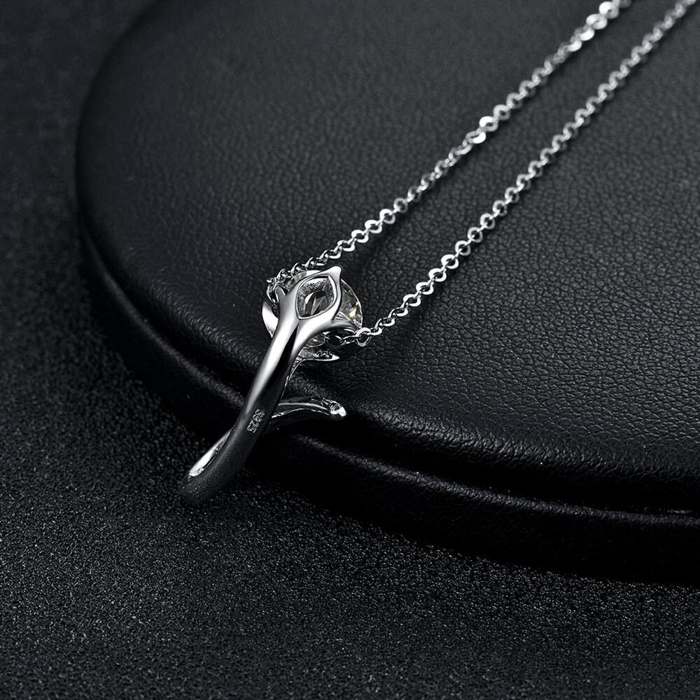 Moissanite Series Luxury Sterling Silver Necklace - ReadYourHeart