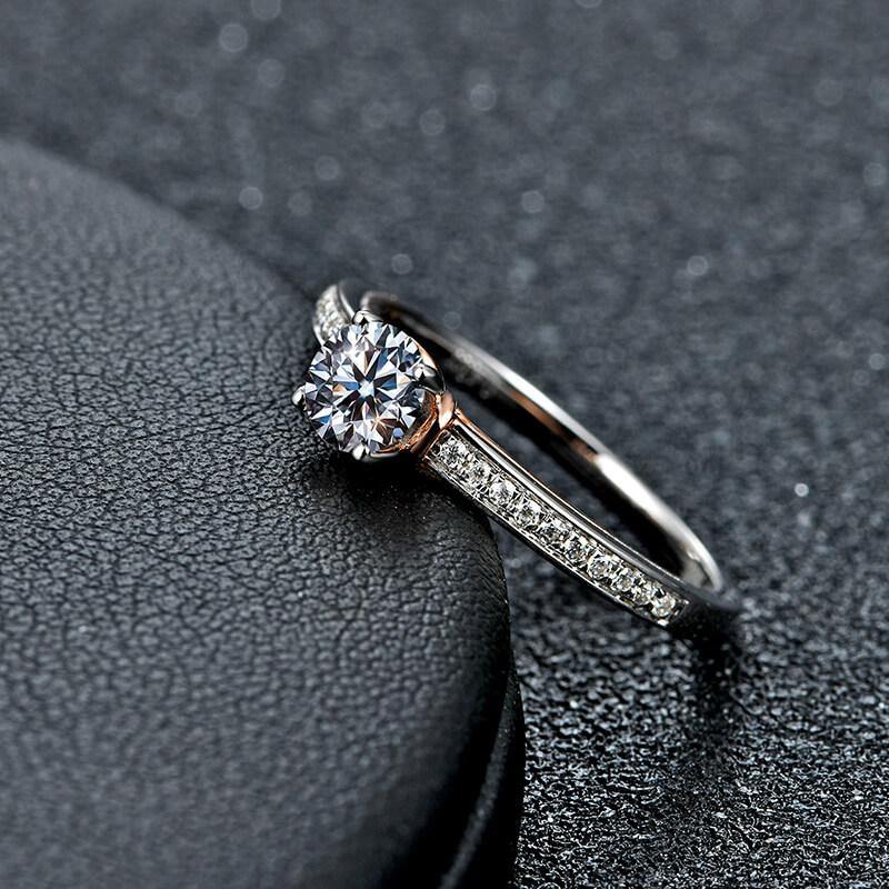 Moissanite Series Luxury Sterling Silver Ring - ReadYourHeart,RRL-2602B