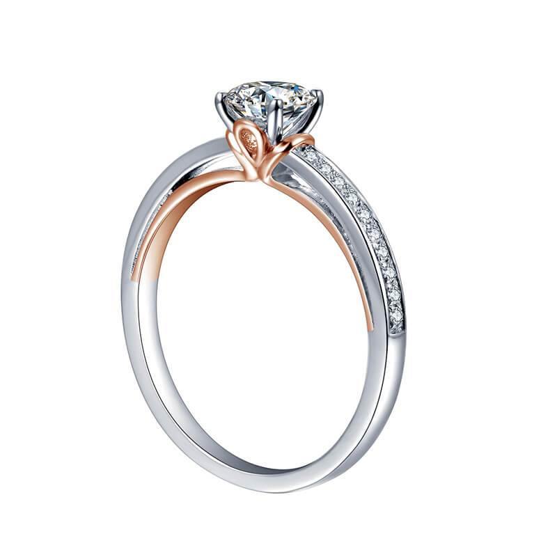 Moissanite Series Luxury Sterling Silver Ring - ReadYourHeart,RRL-2602B