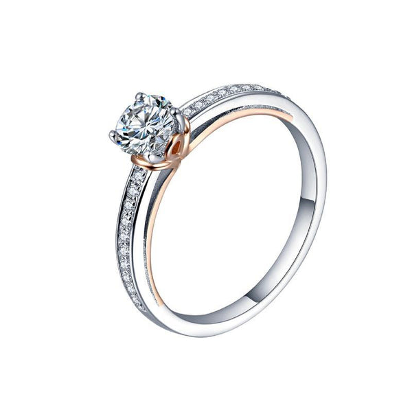 Moissanite Series Luxury Sterling Silver Ring - ReadYourHeart