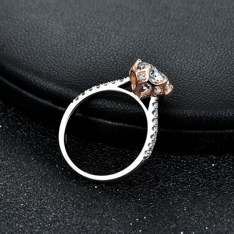Moissanite Series Luxury Sterling Silver Ring - ReadYourHeart,RRL-2403
