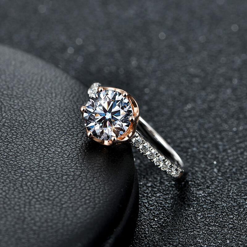 Moissanite Series Luxury Sterling Silver Ring - ReadYourHeart,RRL-2403