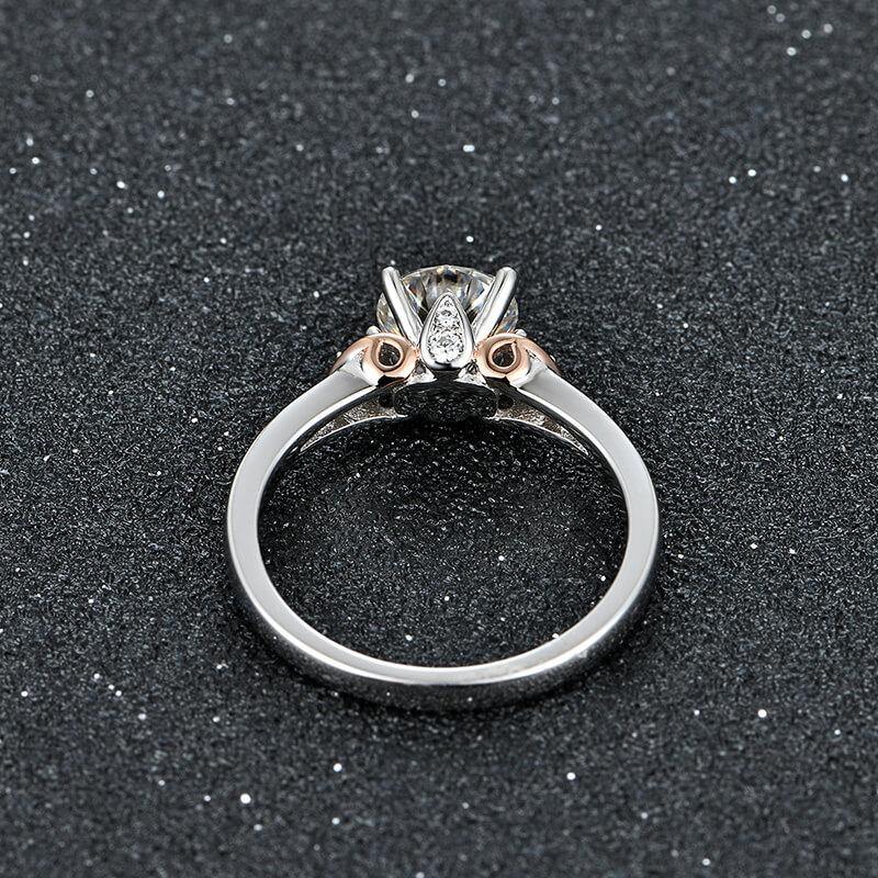 Moissanite Series Luxury Sterling Silver Ring - ReadYourHeart-1CT, 2CT