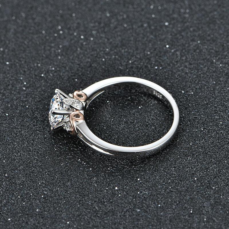 Moissanite Series Luxury Sterling Silver Ring - ReadYourHeart-1CT, 2CT,RRL-2405A,RRL-2405D