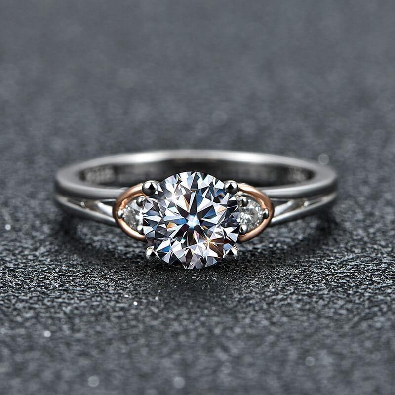 Moissanite Series Luxury Sterling Silver Ring - ReadYourHeart- 1CT, 2CT,RRL-2405A,RRL-2405D