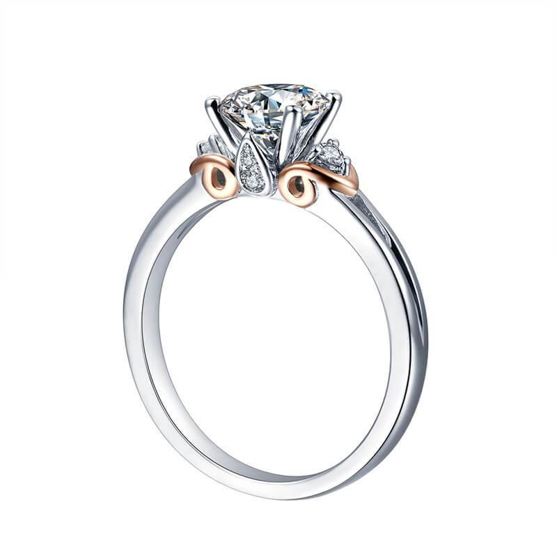 Moissanite Series Luxury Sterling Silver Ring - ReadYourHeart- 1CT , 2CT,RRL-2405A,RRL-2405D