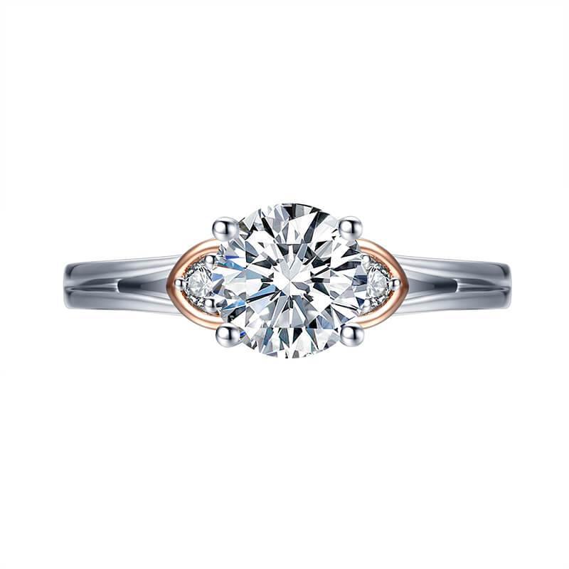 Moissanite Series Luxury Sterling Silver Ring - ReadYourHeart-1CT , 2CT,RRL-2405A,RRL-2405D