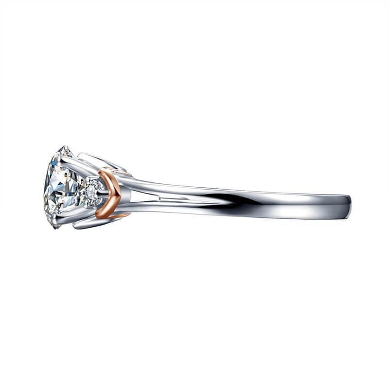 Moissanite Series Luxury Sterling Silver Ring - ReadYourHeart- 1CT, 2CT,RRL-2405A,RRL-2405D