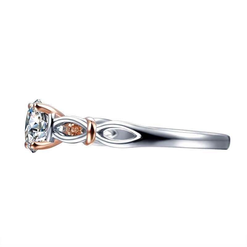 Moissanite Series Luxury Sterling Silver Ring - ReadYourHeart,RRL-2406