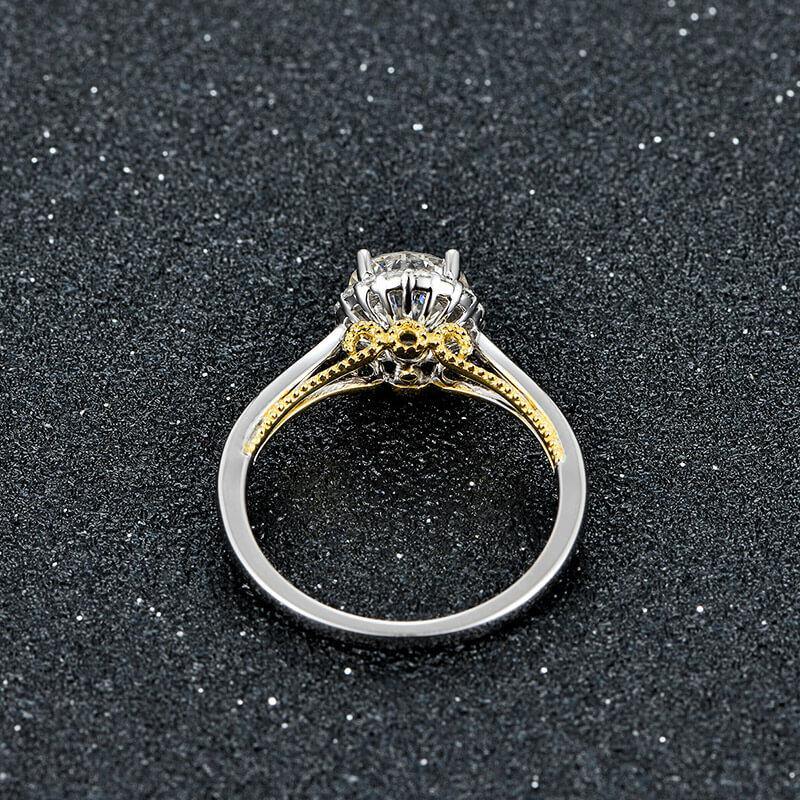Moissanite Series Luxury Sterling Silver Ring - ReadYourHeart- 1CT 