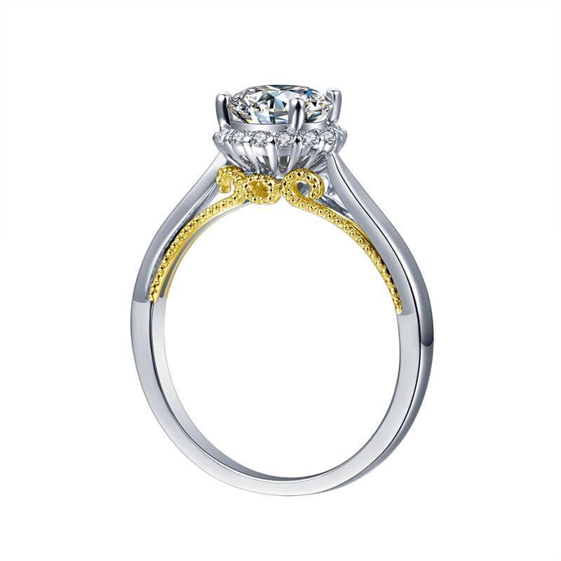 Moissanite Series Luxury Sterling Silver Ring - ReadYourHeart, 1CT,RRL-2902